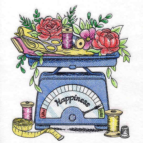 Blooms and Sewing Notions Happiness Scale - Image 7