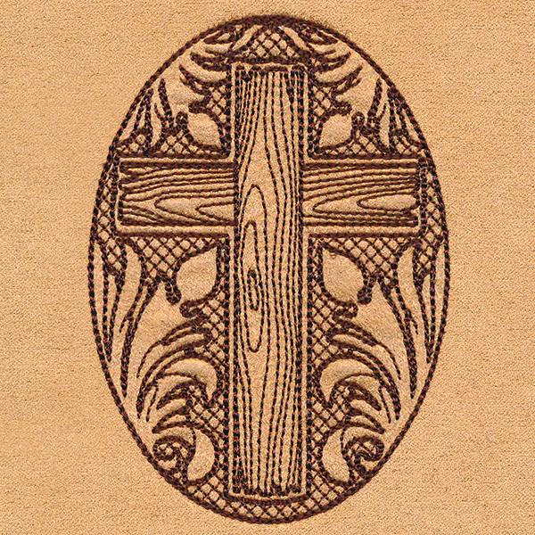 Blooms in the Desert Cross (Trapunto) - Image 7