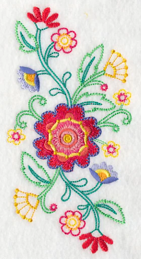 Blossoming Bohemian Flowers Spray (Vintage) - Image 4