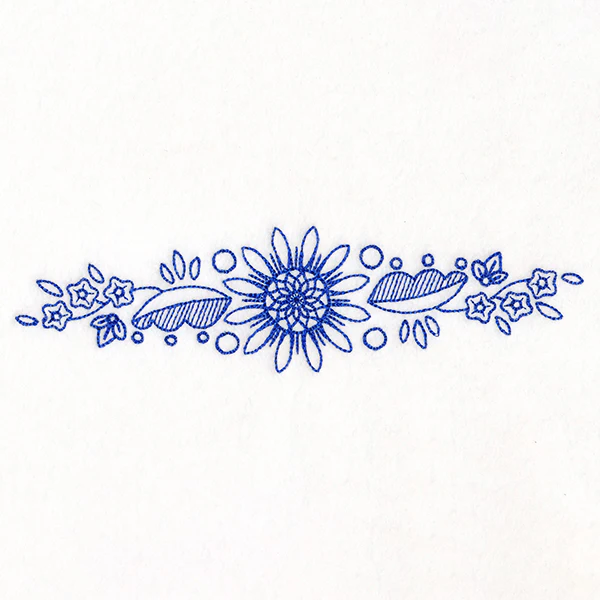 Blossoming Daisy Border (Bluework) - Image 4