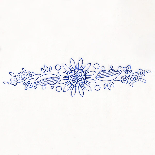 Blossoming Daisy Border (Bluework) - Image 6
