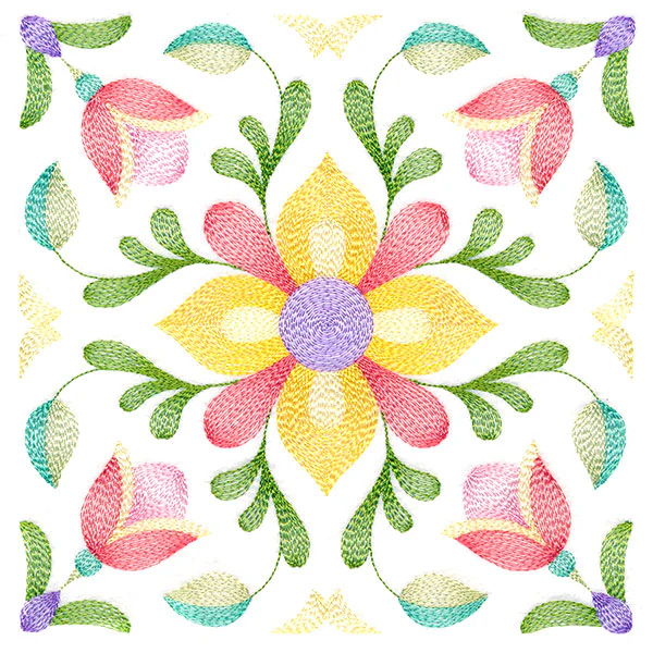 Blossoming Details Square