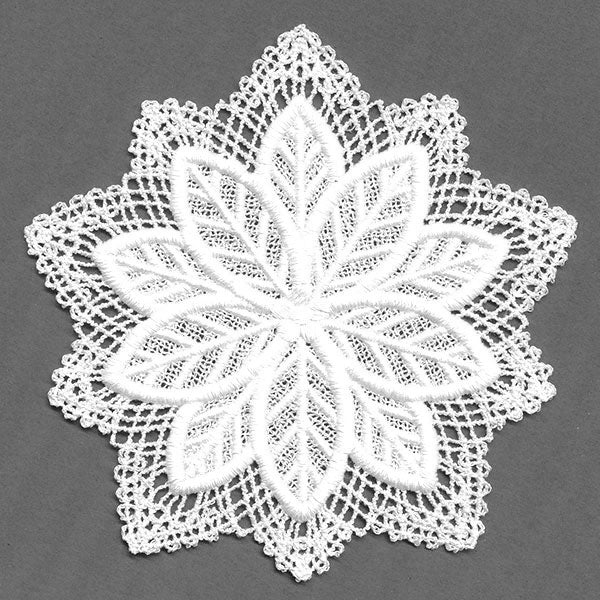 Blossoming Poinsettia Doily (Battenburg Lace) - Image 7