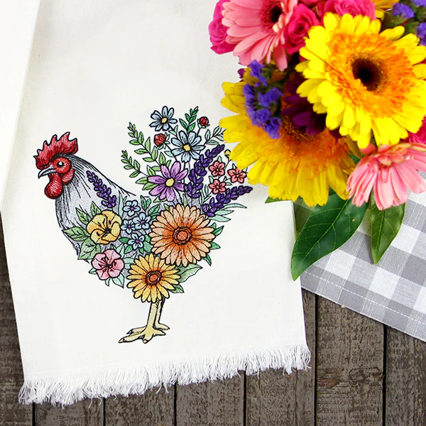 Blossoming Rooster in Flowers - Image 2