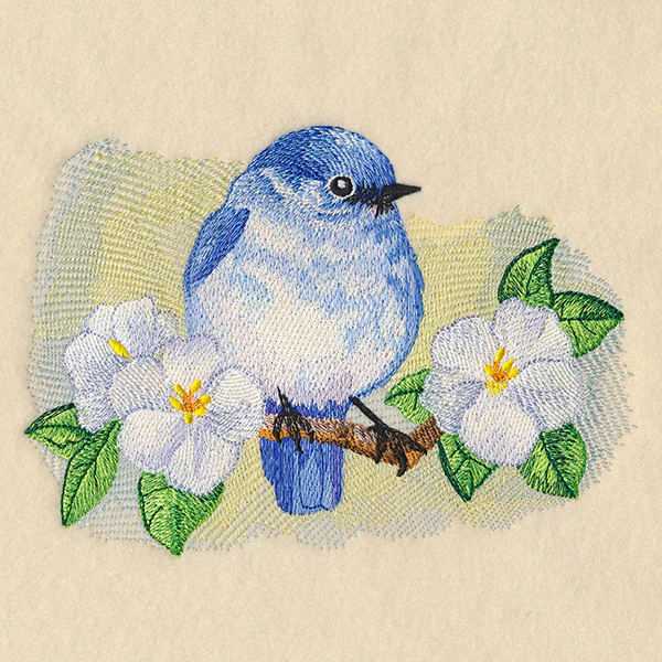 Blossoms & Bluebird in Watercolor - Image 5