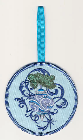 Blue Christmas Ornament and Echo 3 Ornament (In-the-Hoop)