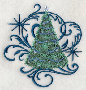 Blue Christmas Tree and Echo - Image 3