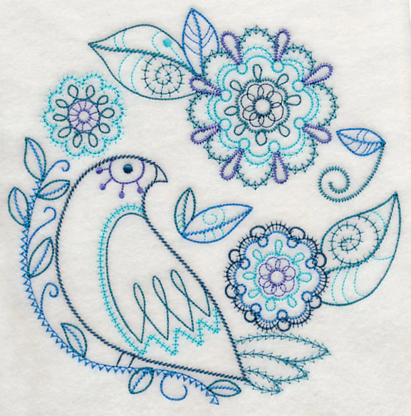 Blue Harmony Bird 1 (Vintage) - Image 6