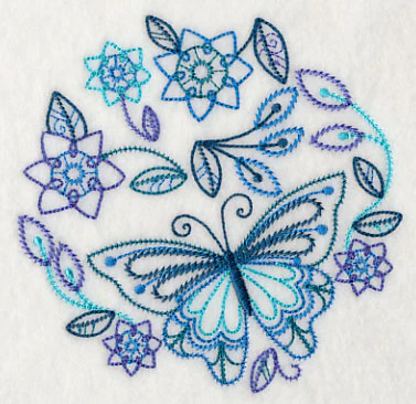 Blue Harmony Butterfly 2 (Vintage) - Image 4