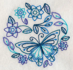 Blue Harmony Butterfly 2 (Vintage) - Image 5