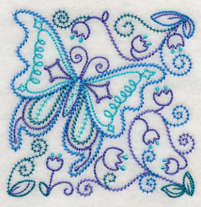 Blue Harmony Butterfly 4 (Vintage) - Image 5