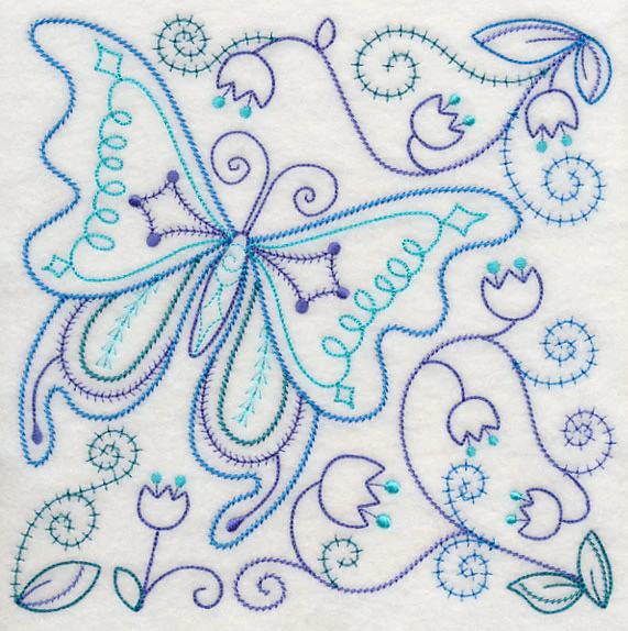 Blue Harmony Butterfly 4 (Vintage) - Image 6