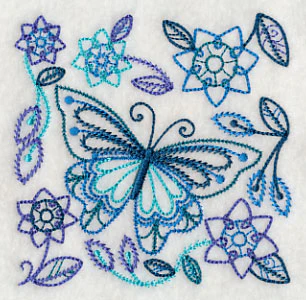 Blue Harmony Butterfly 5 (Vintage) - Image 5
