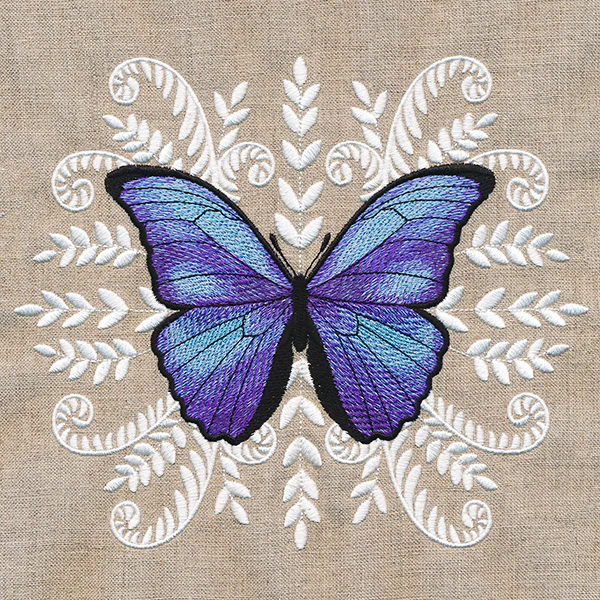 Blue Morpho Butterfly Medallion - Image 2
