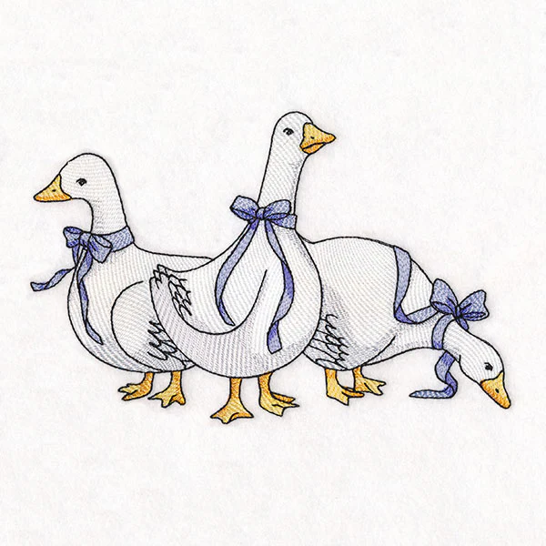 Blue Ribbon Goose Trio - Image 5