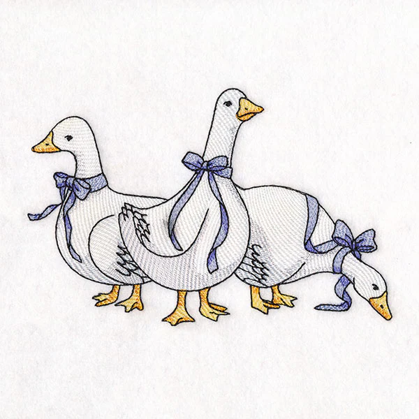 Blue Ribbon Goose Trio - Image 7