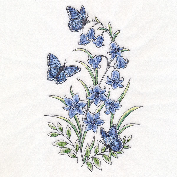 Bluebells & Blue Morphos Garden Spray - Image 2