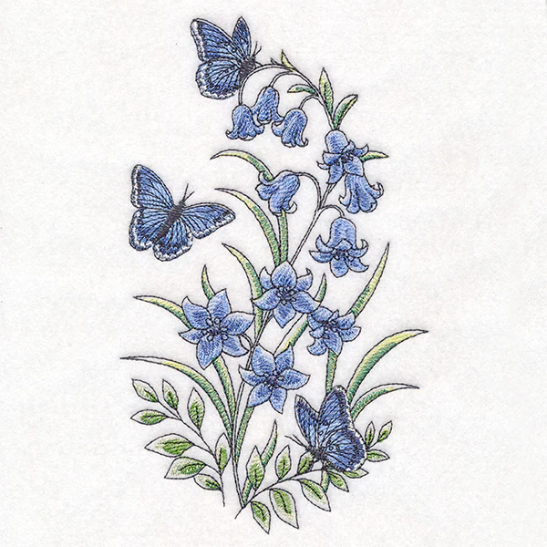 Bluebells & Blue Morphos Garden Spray - Image 3