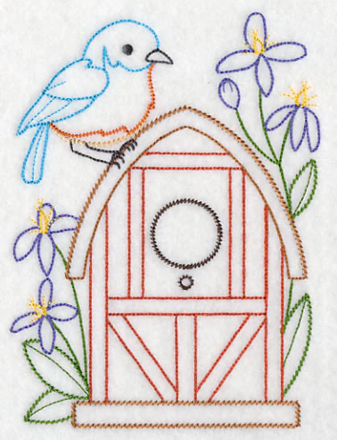 Bluebird and Clematis (Vintage) - Image 2