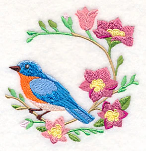 Bluebird and Freesia Wreath - Image 5