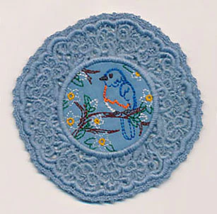 Bluebird Fabric Doily (Lace) - Image 3