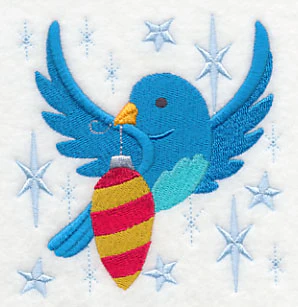 Bluebird Holly-Dazzle - Ornament 1 - Image 4