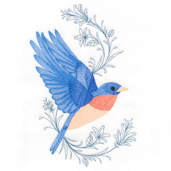 Bluebird in Flight