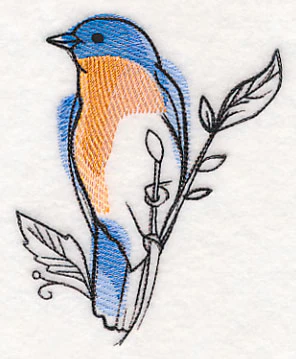 Bluebird in Watercolor - Image 3