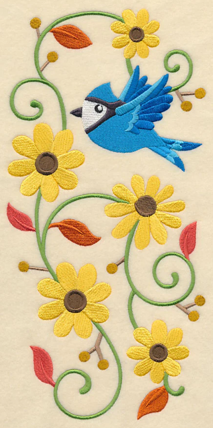 Bluejay and Black-Eyed Susans Spray - Image 5