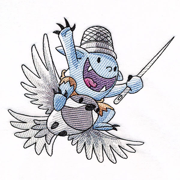 Bobblin of the Month - Riding a Chickadee - Image 3