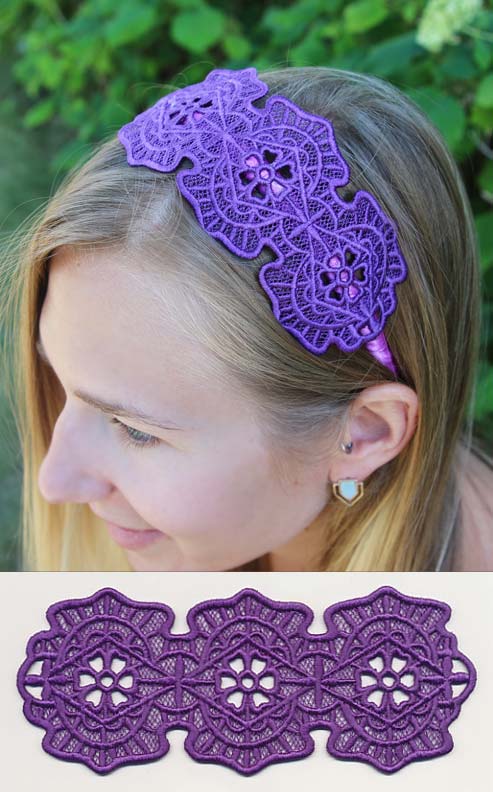 Bohemian Chic Headband (Lace) - Image 3