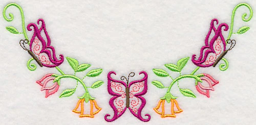 Bold Butterflies Neckline (V-Neck) - Image 2