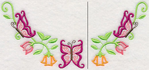 Bold Butterflies Neckline (V-Neck) (Split) - Image 2