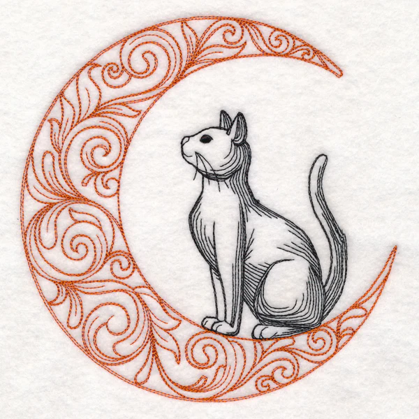 Boo-tiful Halloween - Cat in Moon - Image 2