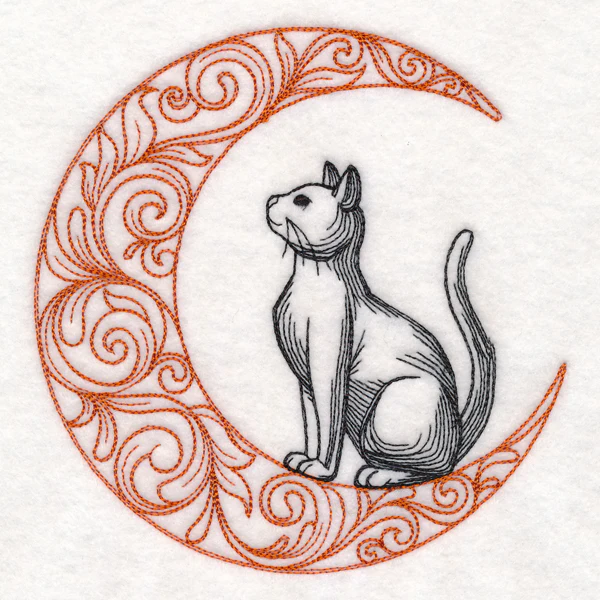 Boo-tiful Halloween - Cat in Moon - Image 3