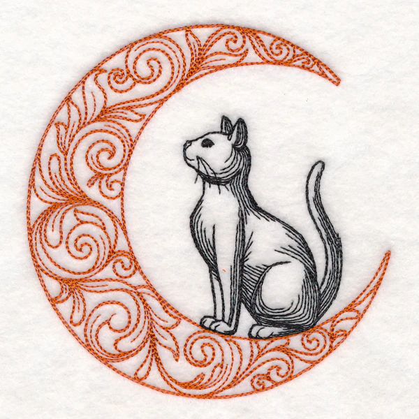 Boo-tiful Halloween - Cat in Moon - Image 4