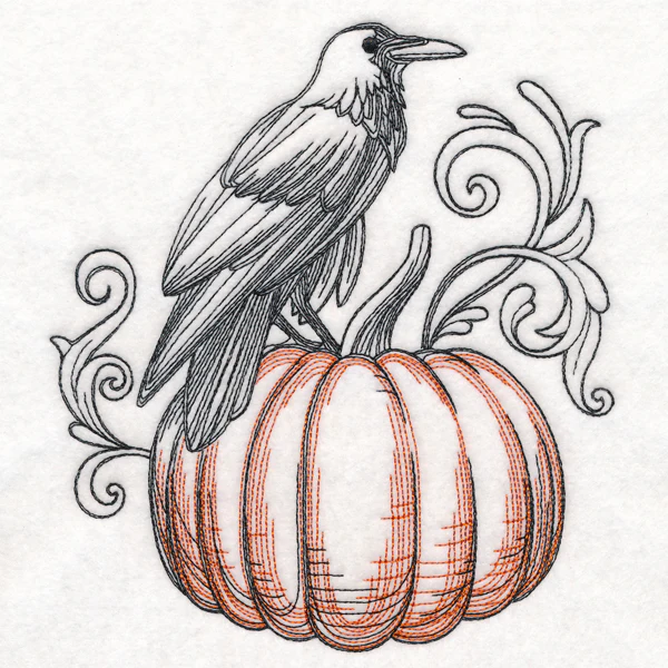 Boo-tiful Halloween - Raven and Pumpkin - Image 2