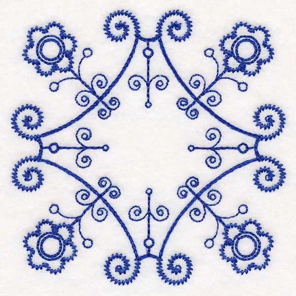 Botanical Blues - Ironwork Flowers - Image 2