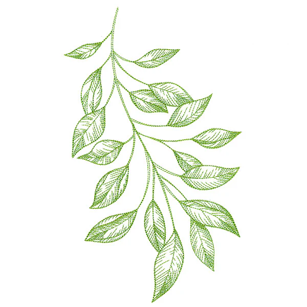 Branching Leaves Etching - Image 3