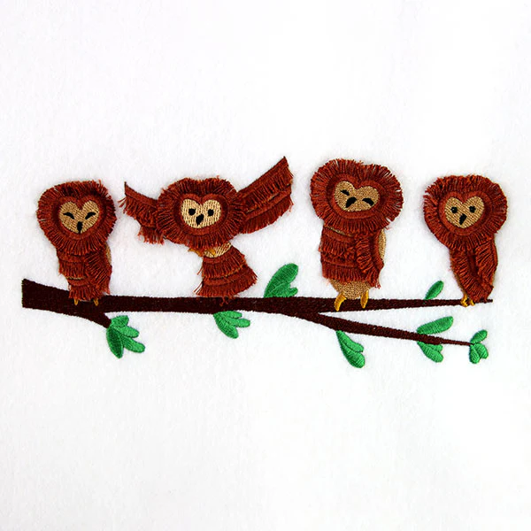 Branching Out Owls Border (Fringe) - Image 3