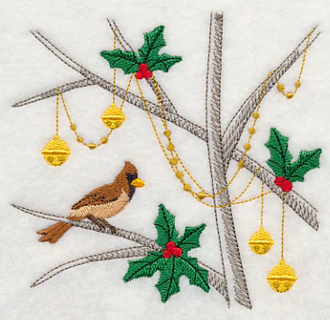 Branching Out with Christmas - Cardinal (Female) - Image 4