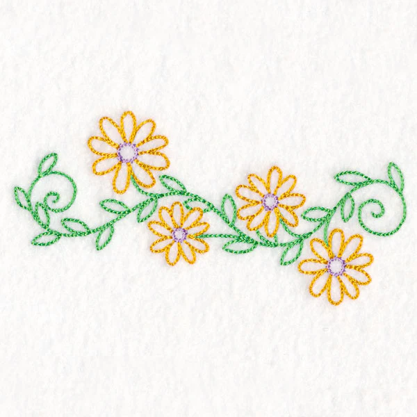 Bright Daisy Border (Vintage) - Image 4