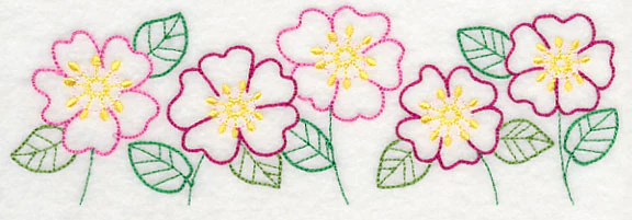 Bright Prairie Rose Border (Vintage) - Image 3