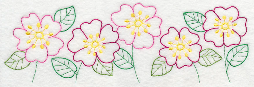 Bright Prairie Rose Border (Vintage) - Image 6