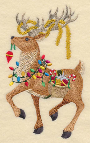 Bringing Home the Tree with Reindeer - Image 4