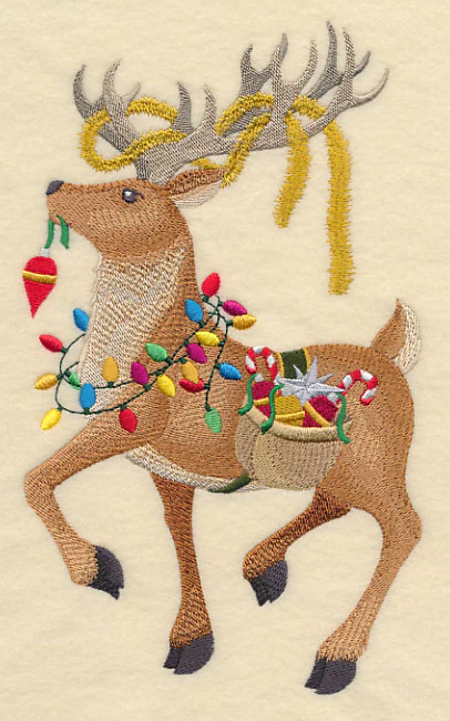 Bringing Home the Tree with Reindeer - Image 5