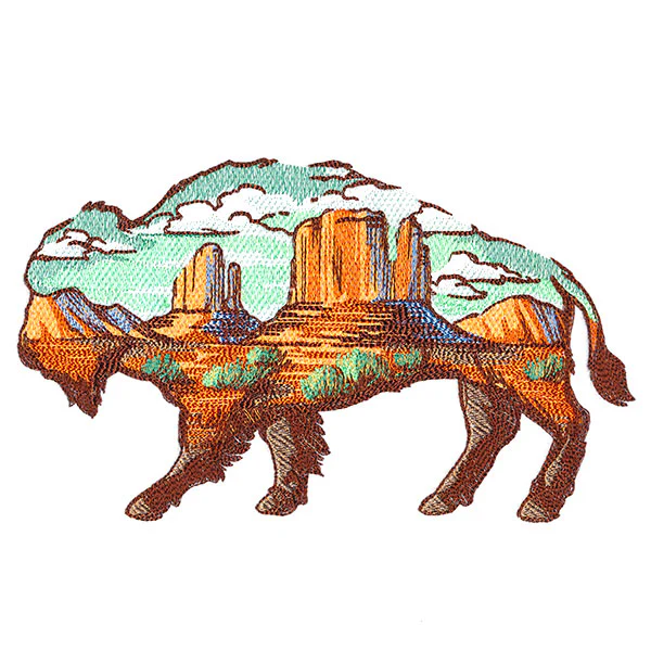 Buffalo Desert Scene - Image 5