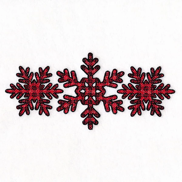 Buffalo Plaid Snowflake Trio - Image 7