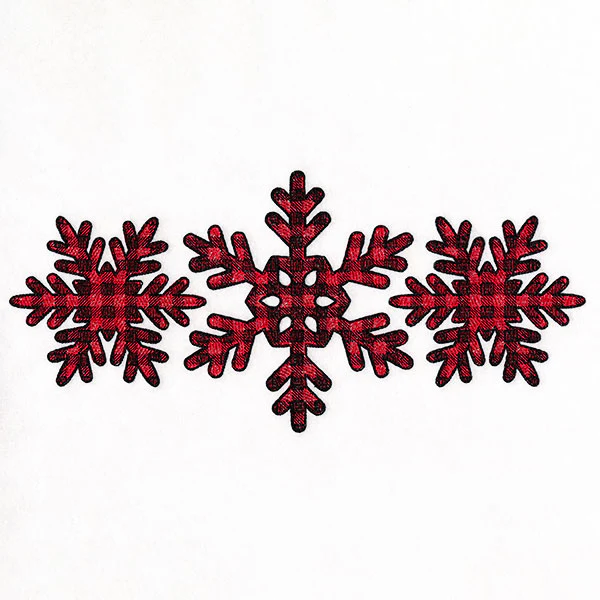 Buffalo Plaid Snowflake Trio - Image 9