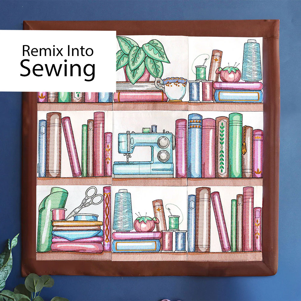 Build a Crafty Bookshelf Quilt Design Pack - Image 3